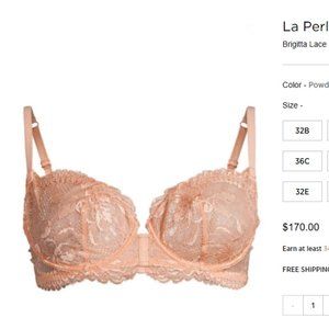 NWT Pink Lace Balconette Bra by La Perla, 34B